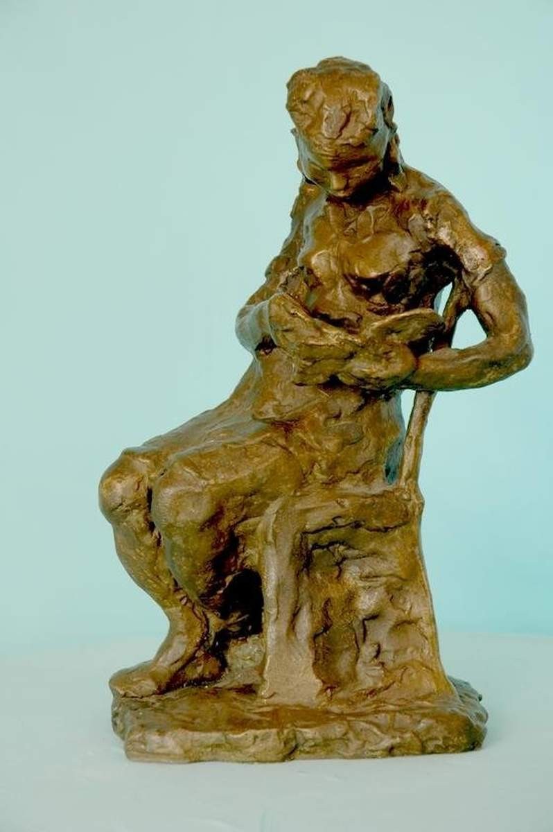 Девушка с книгой, Исаева Вера Васильевна, 1946