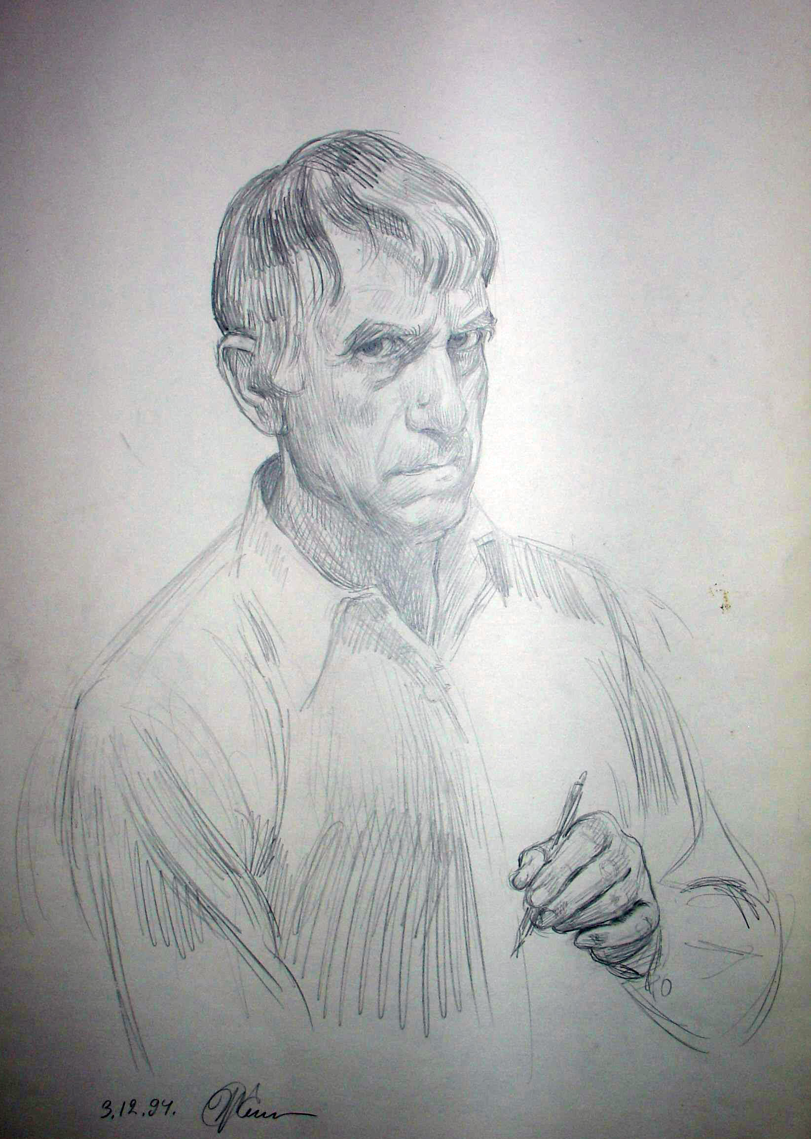 Д.Д.Жилинский. Автопортрет. 1991